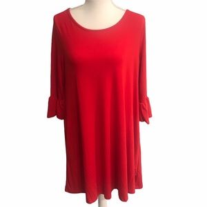 NWT ILIAD US Red Tunic Dress